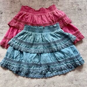 Katie J Tween Ashley Stonewash Skirts (M/10)